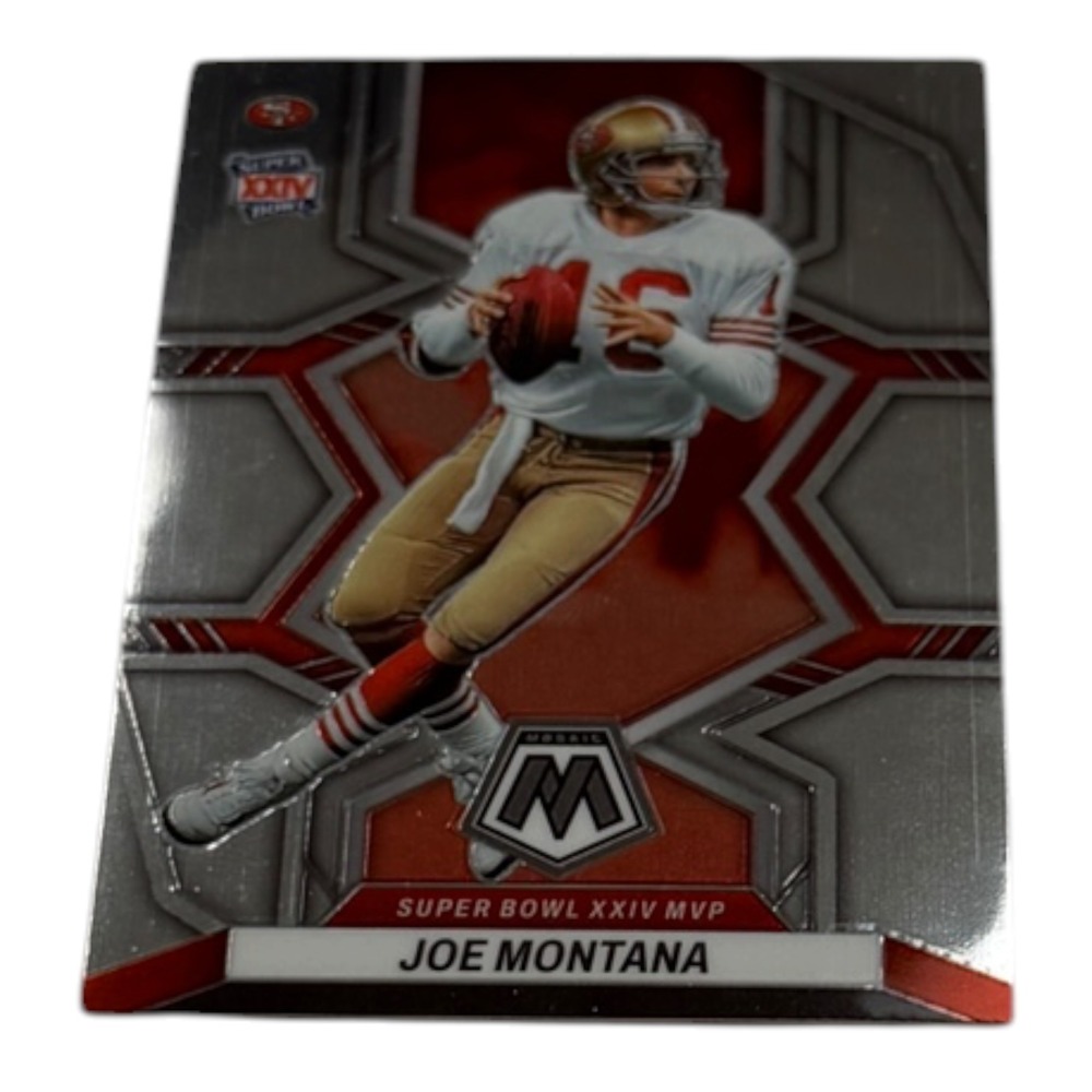 2022 Panini Mosaic Football Joe Montana San Francisco 49ers Card No 296 SB MVP